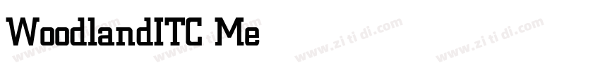 WoodlandITC Medium字体转换